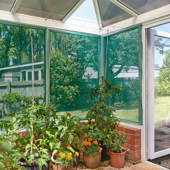 Sun Screen, 2mm Green Mesh, 0.66m x 5m