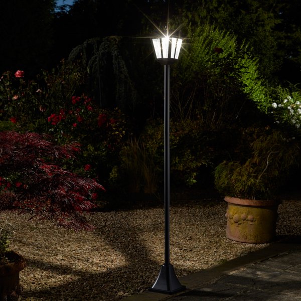 Super Bright Solar Powered Whitehall 365 Lamp Post- 1.7m Tall 100 Lumen