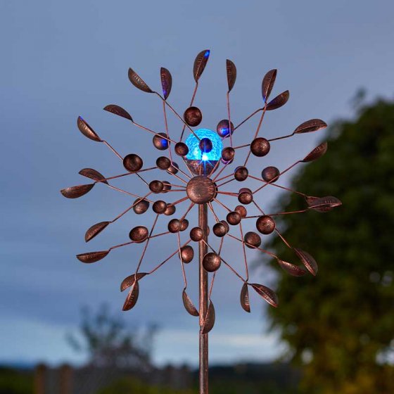 Breeze Wind Spinner with Solar Powered Colour Changing Orb