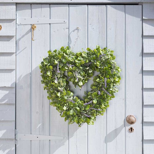 Topiary Lavender Heart - 40cm