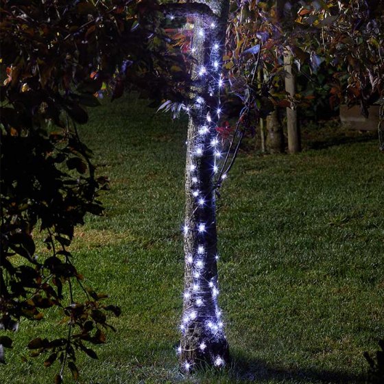100 Cool White Firefly Wire Solar String Lights