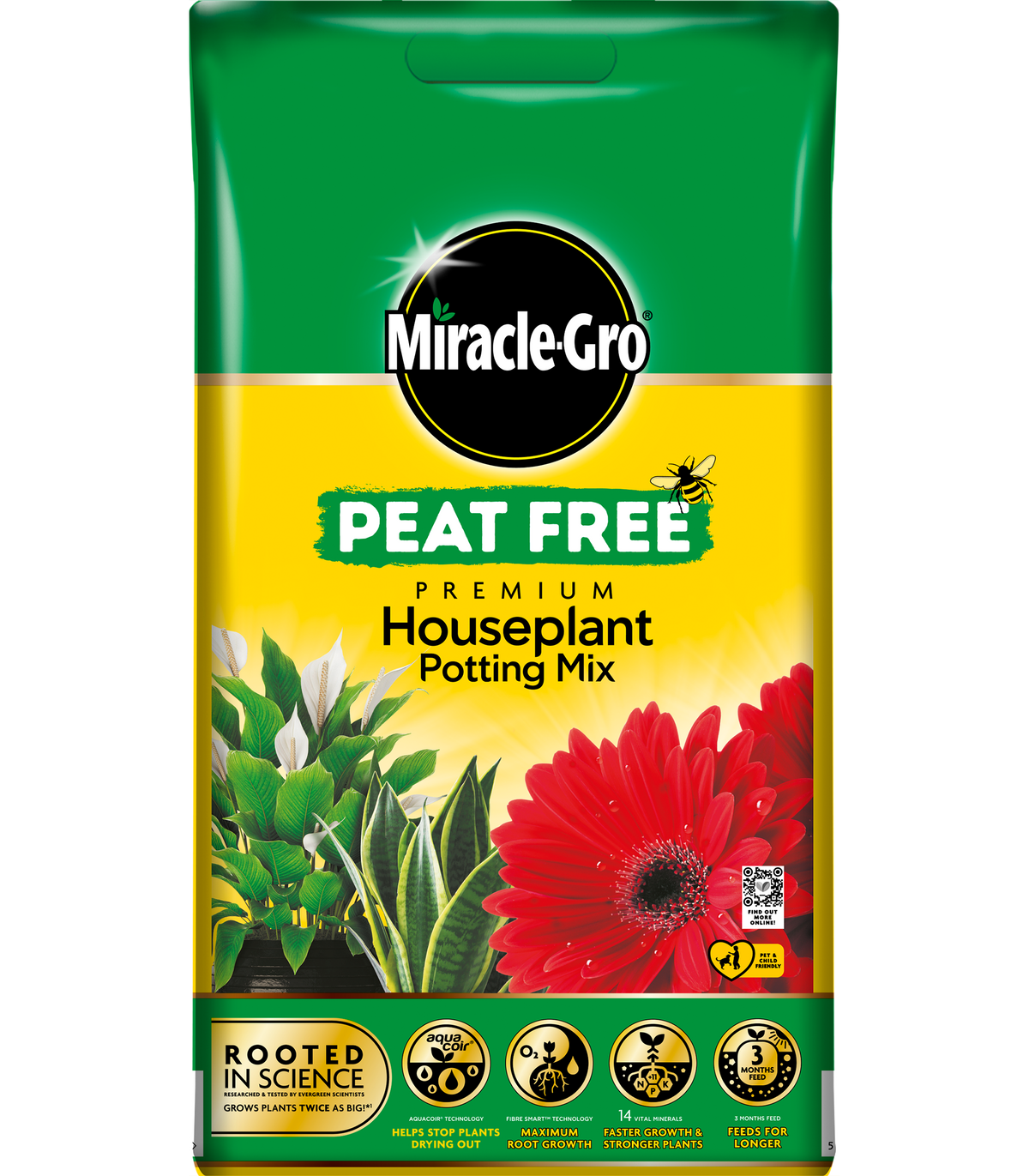 Miracle-Gro Peat Free Premium Houseplant Potting Mix- 10 Litres
