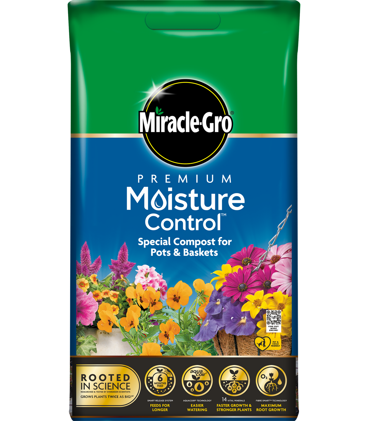 Miracle-Gro Premium Moisture Control Compost- 10 Litre