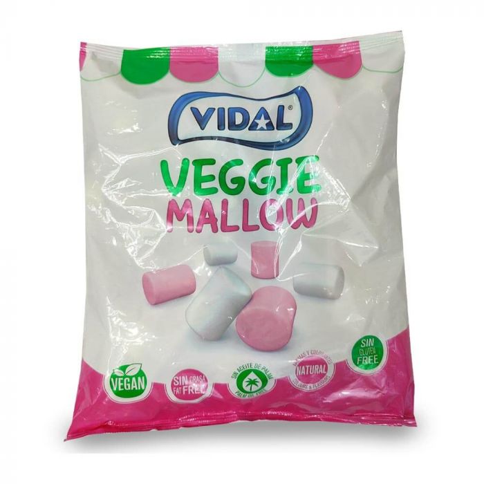 Vidal Veggie Marshmallows XL 1kg Bag Vegan and Vegetarian friendly